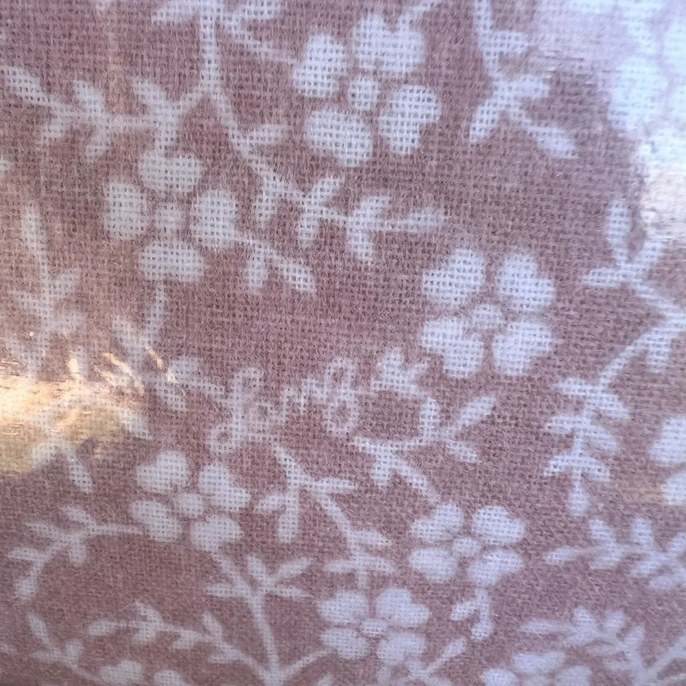 Y2K Lanz of Salzburg California King Flannel Sheet Set Pink Floral NEW Portugal